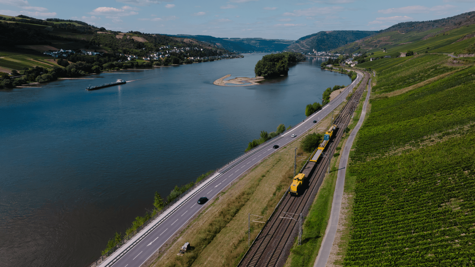 Landschaftsaufnahme Rechter Rhein